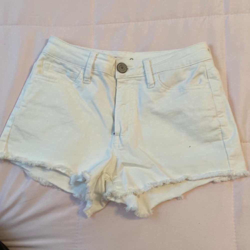 White Denim Shorts